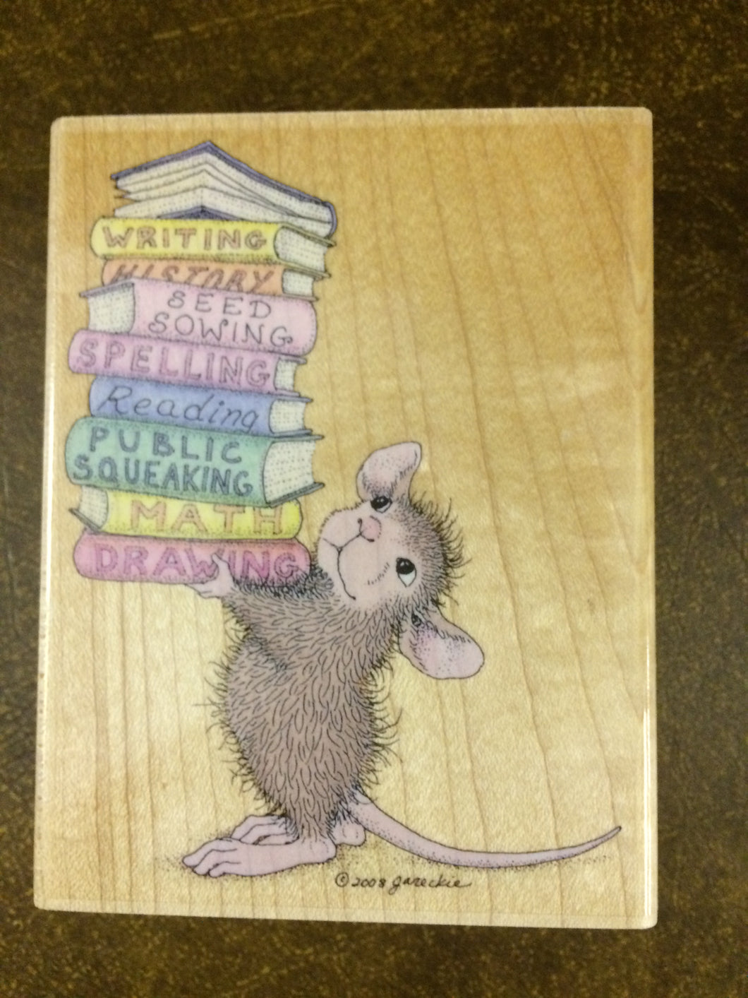 House Mouse Rubber Stamp - Smarty Pants